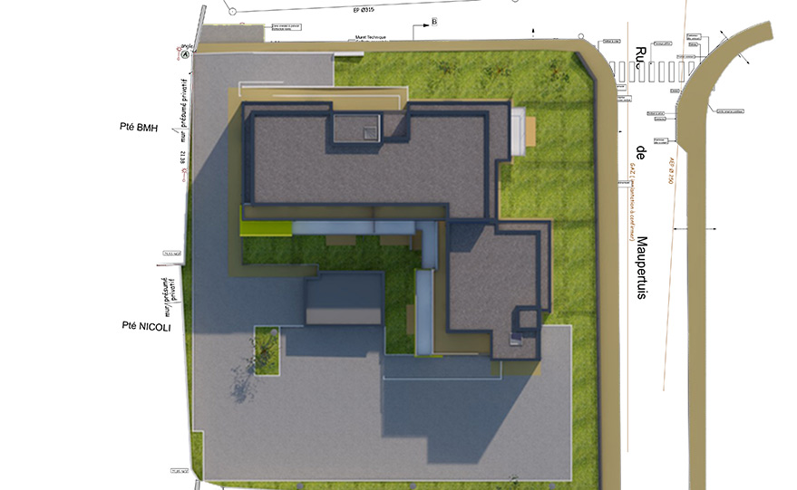 area plan de masse 3d