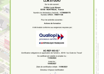 Certification QUALIOPI